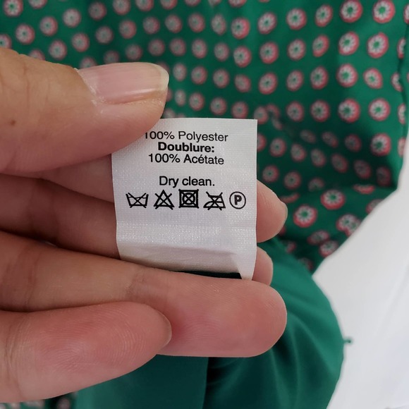 J. Crew Green Pink Floral Printed Short-Sleeve Gallery Shift Dress Size 2 - Picture 8 of 8